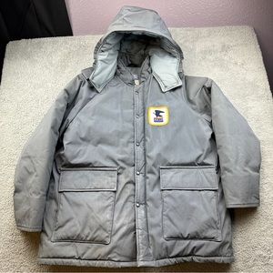 Vintage United States Postal Service USPS Mens Winter Jacket Hooded Size XL